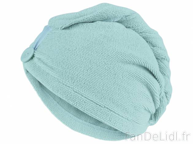 Serviette turban , le prix 2.99 &#8364; 
- Ex. 100 % polyester
- Env. 60 x 20 ...