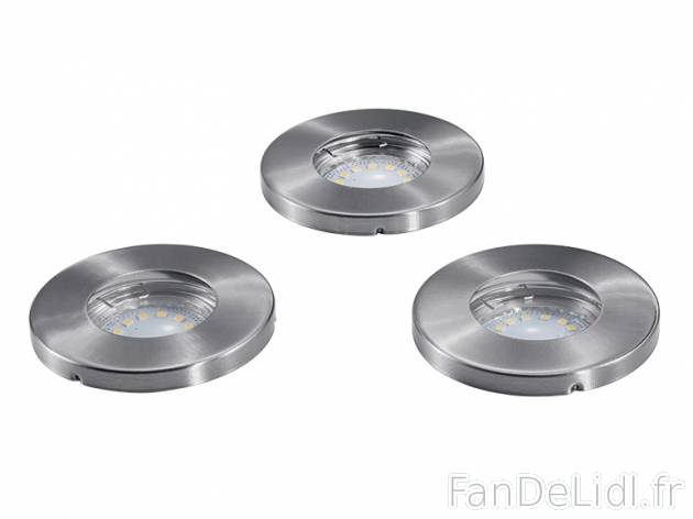 3 spots encastrables à LED , prezzo 16.99 € per Le lot au choix 
- Ampoule LED ...