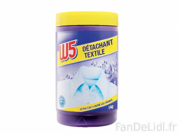 Détachant textile , prezzo 2.99 € per Le pack de 1 kg 
- Elimine les tâches ...