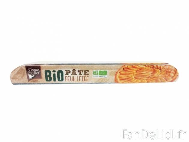 Pâte feuilletée ou brisée bio , prezzo 0.99 € per 230 g au choix, 1 kg = 4,30 ...