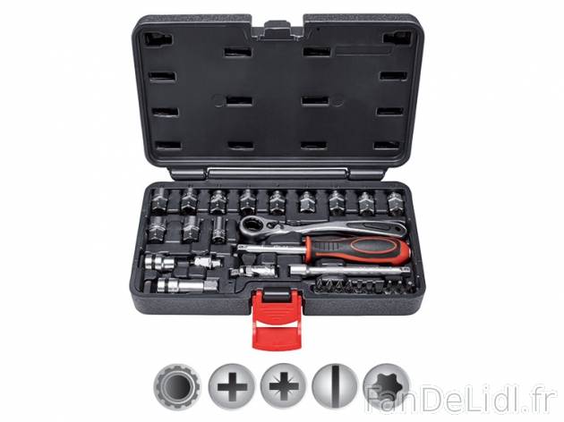 Coffret à douilles , prezzo 19.99 € per Le set 
- En acier S2 et chrome vanadium ...