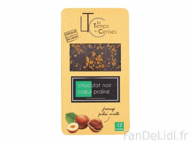 Tablette de chocolat en bouchées , prezzo 1.89 € per 115 g au choix, 1 kg = 16,43 ...