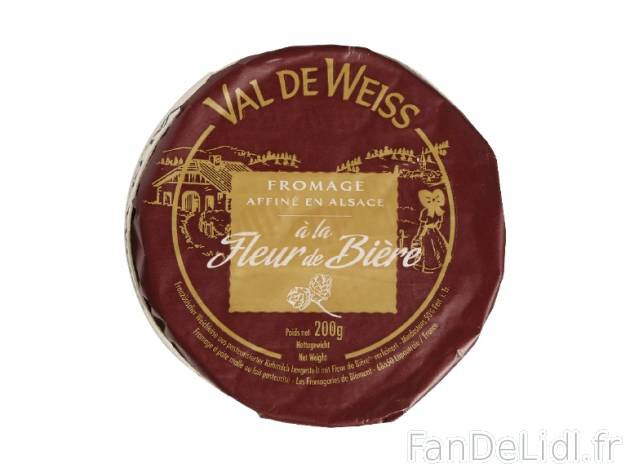 Fromage affiné , prezzo 2.19 € per 200 g au choix, 1 kg = 10,95 € EUR. 
- ...