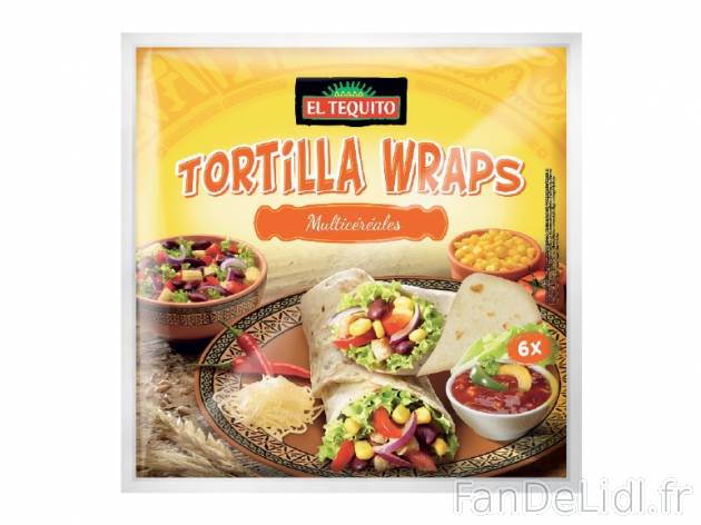 6 tortillas , prezzo 1.19 € per 370 g au choix, 1 kg = 3,22 € EUR. 
- Ø 25 ...