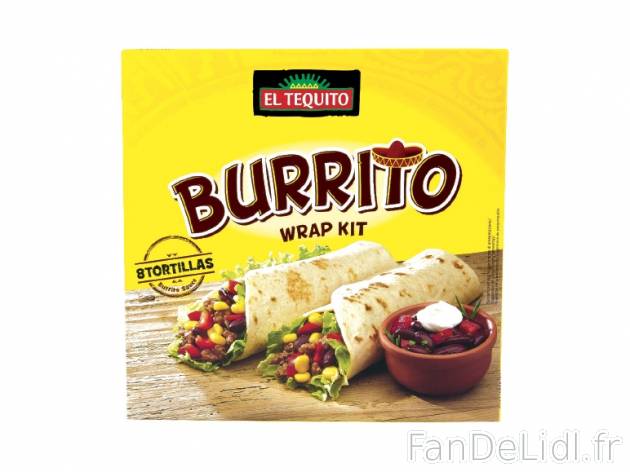 Kit pour burritos ou fajitas , prezzo 1.99 € per 470/505 g au choix, 1 kg = 4,23 ...