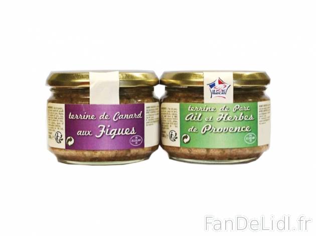 2 terrines provençales , prezzo 1.69 € per 2 x 180 g, 1 kg = 4,69 € EUR. 
- ...