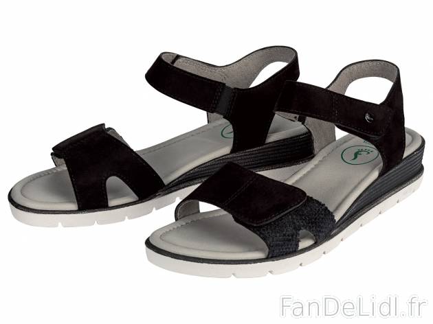 Sandales femme , le prix 11.99 &#8364; 
- Ex. dessus/doublure textile, semelle ...