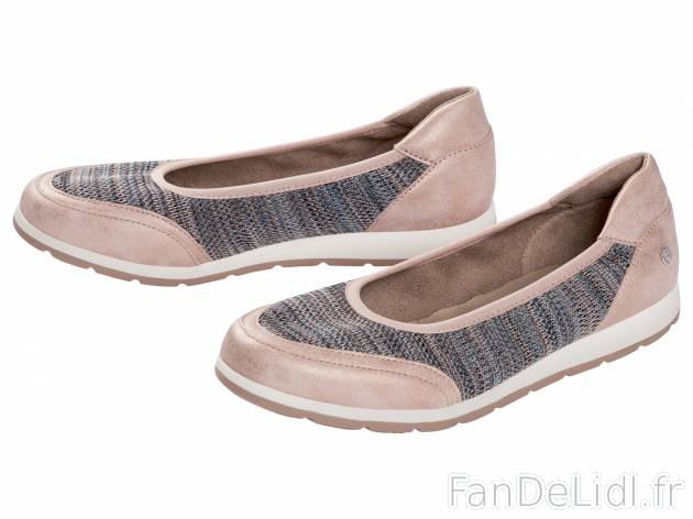 Escarpins ou ballerines femme , le prix 11.99 &#8364; 
- Ex. dessus polyur&eacute;thane ...