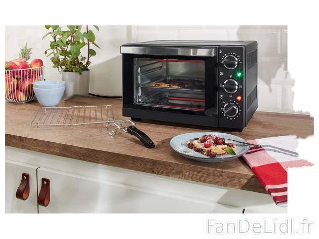 Mini-four Silvercrest, le prix 34.99 € 
- POUR CUIRE, RÉCHAUFFER ET GRILLER
- ...