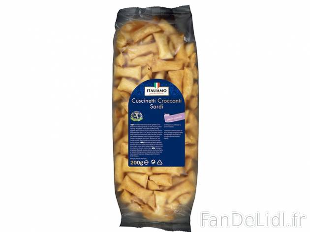 Biscuits salés sardes ou grissini , prezzo 1.49 € per 200/250 g au choix, 1 kg ...