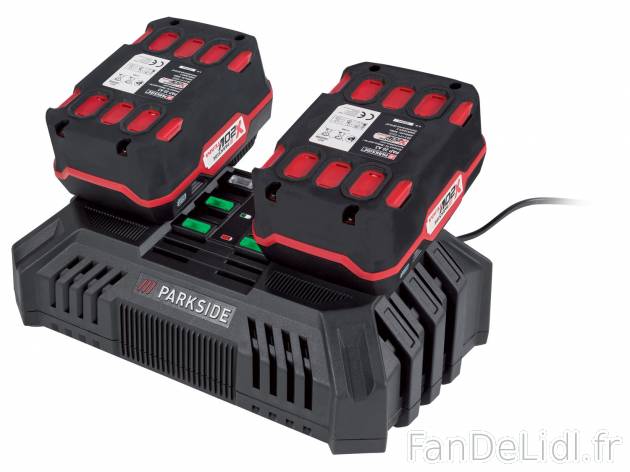 Double chargeur rapide Parkside, X20VTeam, le prix 24.99 € 
- 200 W
- Montage ...