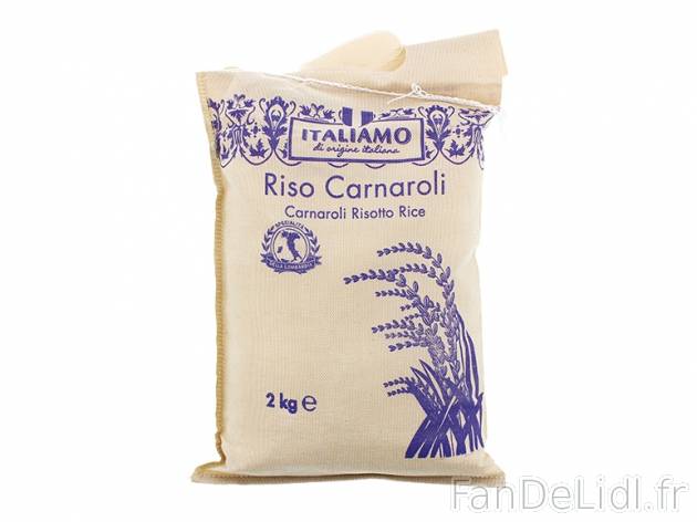 Riz carnaroli , prezzo 3.99 € per Le sac de 2 kg, 1 kg = 2,00 € EUR.