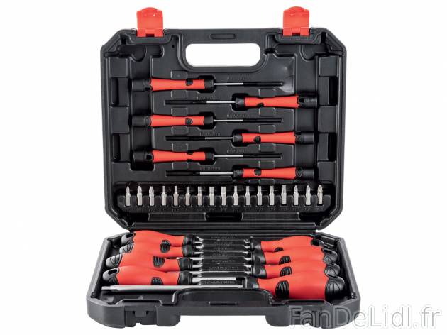Set de tournevis , le prix 8.99 € 
- 32 pièces
- EN ACIER CHROME-VANADIUM ET ...