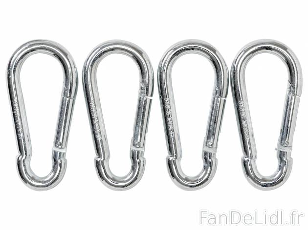 Manilles ou mousquetons , le prix 4.99 € 
- Au choix : mousquetons (lot de 4) ...