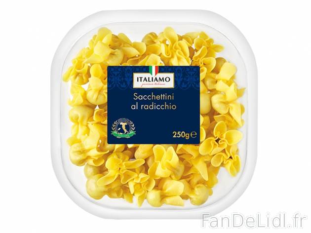 Pâtes farcies , prezzo 1.29 € per 250 g au choix, 1 kg = 5,16 € EUR. 
- Au ...