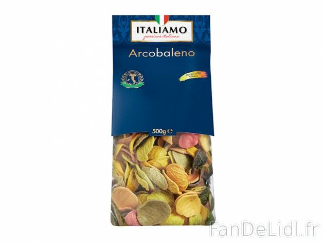 Pâtes arcobaleno , prezzo 1.49 € per 500 g, 1 kg = 2,98 € EUR. 
- Assortiment ...