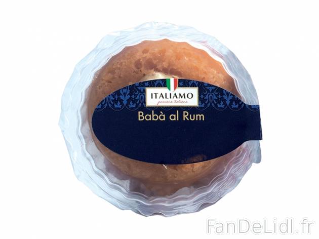 Baba au rhum , prezzo 0.99 € per 130 g, 1 kg = 7,62 € EUR.