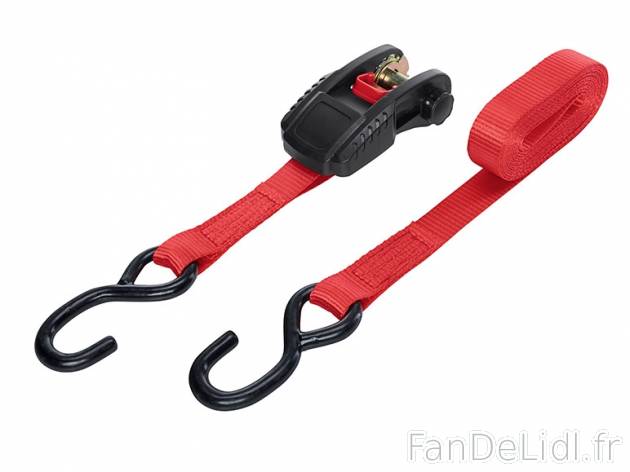 Set de sangles d’arrimage , prezzo 7.99 € per Le set 
- Longueur totale d&apos;env. ...