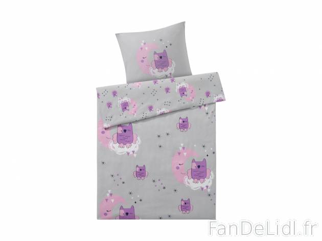 Parure de lit double face enfant , le prix 7.99 € 
- Ex. 100 % coton
- Taille ...