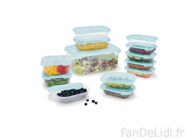Boîtes de conservation , le prix 6.99 € 
- Set de 13 :  2 x env. 1,15 L, 2 ...