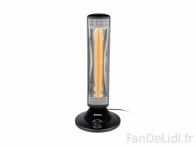 Radiateur sur pied Enders, le prix 44.99 € 
- 900 W
- Env. 77,5 x 32 x 32 cm ...