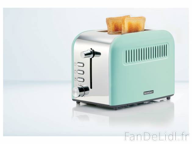 Grille-pain , le prix 19.99 € 
- 920 W
- En acier inoxydable poli
- Support ...