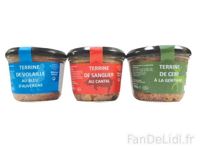 3 terrines auvergnates: terrine de volaille au bleu d&apos;auvergne, terrine ...