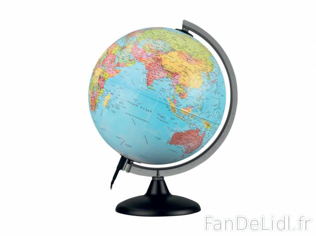 Globe jour et nuit , le prix 19.99 € 
- Ø env. 25 cm
- Globe éteint : représentation ...