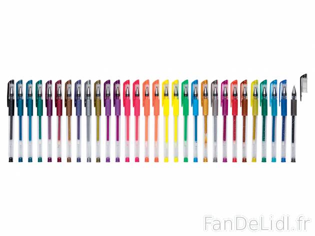 Stylos rollers à encre gel , le prix 3.99 &#8364; 
- 30 STYLOS : 10 x encre ...