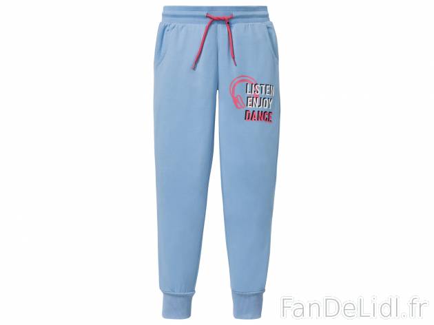 Pantalon molletonné Lupilu, le prix 4.99 € 
- Du 6-8 ans (122/128 cm) au 12-14 ...