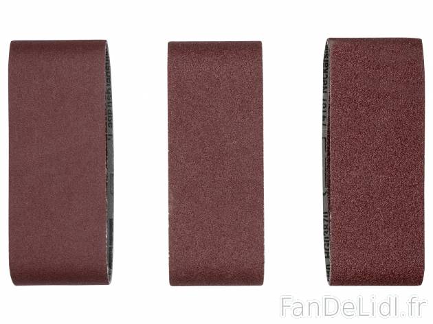 Feuilles abrasives pour ponceuse à bande chez , le prix 1.99 € 
- Lot de 6
- ...