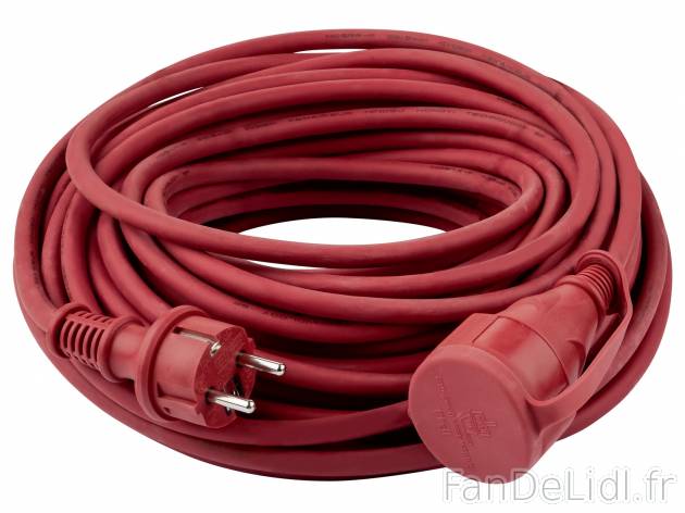 Rallonge en caoutchouc , le prix 19.99 € 
- Env. 25 m
- Usage intérieur et ...