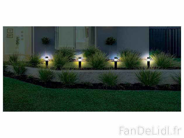 Balises solaires à LED , le prix 11.99 € 
- Lot de 4
- Au choix : hauteur (avec ...