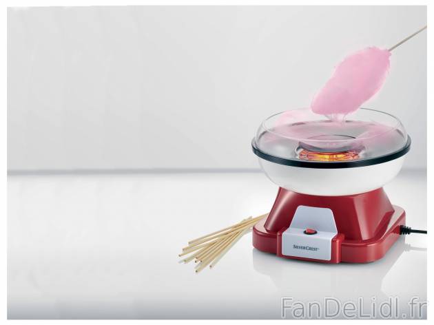 Appareil à barbe à papa Silvercrest, le prix 19.99 € 
- 500 W
- Ø env. 27,7 ...