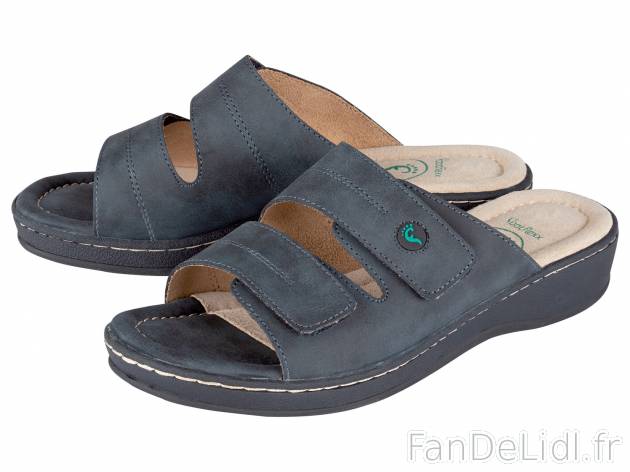 Mules femme , le prix 9.99 € 
- Du 36 au 40 selon modèle
- Ex. dessus polyuréthane ...