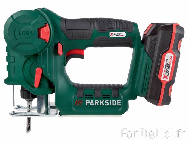 Scie sauteuse et scie sabre sans fil Parkside, X20VTeam, le prix 59.99 € 
- Sans ...
