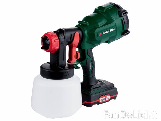Pistolet à peinture Parkside, X20VTeam, le prix 49.99 € 
- Sans fil
- 1 000 ...