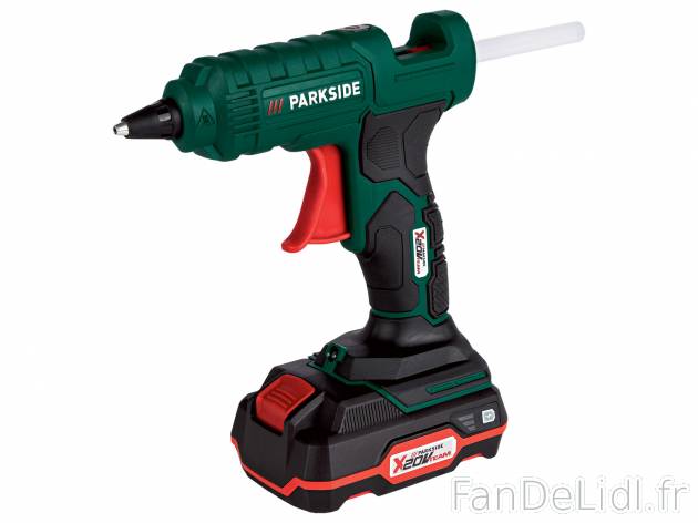 Pistolet à colle Parkside, X20VTeam, le prix 31.99 € 
- Sans fil
- POUR COLLER, ...