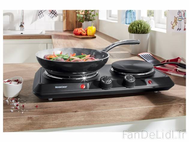 Double plaque de cuisson , le prix 23.99 € 
- 2 500 W
- Env. 46 x 8,5 x 25 cm ...