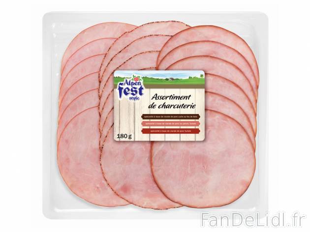 Assortiment de charcuterie , le prix 1.99 € 
- Inédit chez Lidl
Caractéristiques

- ...