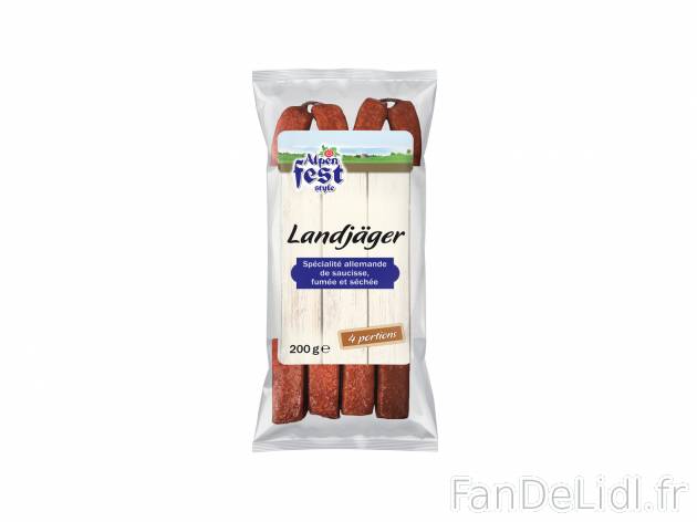 4 gendarmes fumés du Tyrol , le prix 2.99 € 
- Spécialité allemande de saucisse, ...