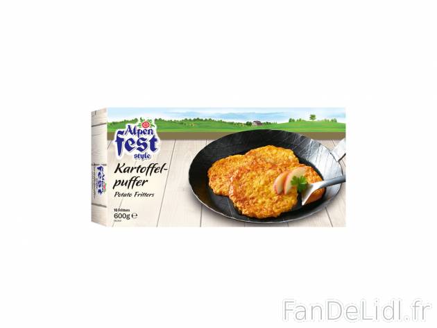 Galettes de pomme de terre , le prix 0.99 € 
- Variétés au choix 
Caractéristiques

- ...