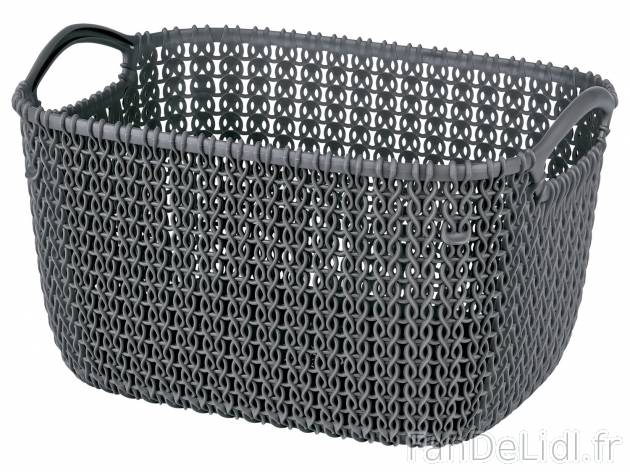 Panier tressé , le prix 3.49 € 
Au choix : 
- Env. 352 x 268 x 74 mm, env. ...