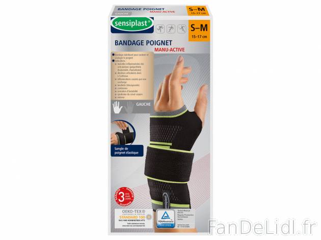 Bandage de poignet , le prix 6.99 € 
- Du S-M au XL-XXL selon modèle
- Bandage ...
