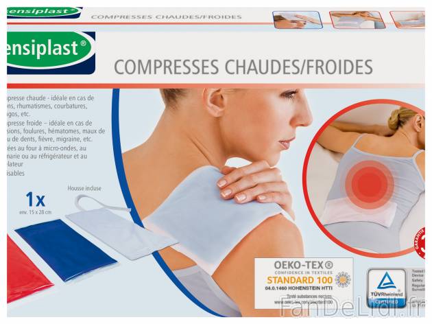 Compresses chaudes/froides , le prix 2.99 € 
- Housse incluse
Au choix : 
- ...
