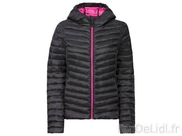 Doudoune légère femme Esmara, le prix 17.99 € 
- Du 36 au 48 selon modèle.
- ...
