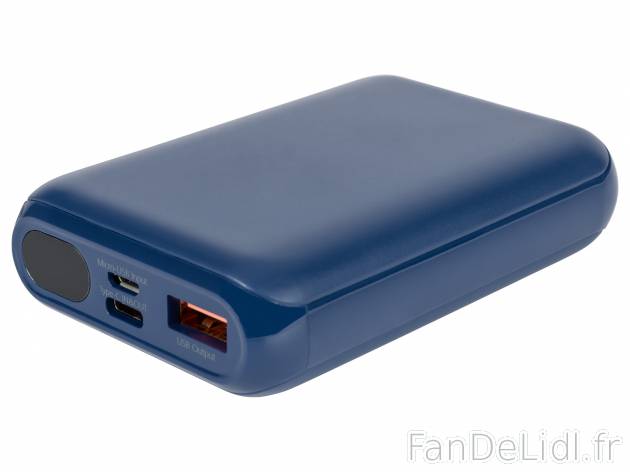 Batterie externe Powerbank 10 000 mAh , le prix 16.99 € 
- 10 000 mAh
- Écran ...
