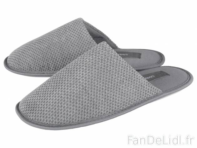 Pantoufles homme , le prix 4.99 € 
- Ex. Dessus/doublure/semelle de propreté ...