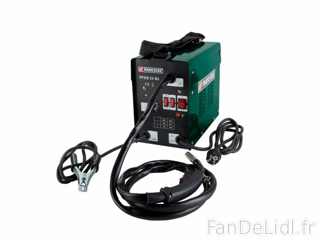 Poste à souder à fil fourré Parkside PFDS33B3, le prix 79.99 € 
- Pour vos ...
