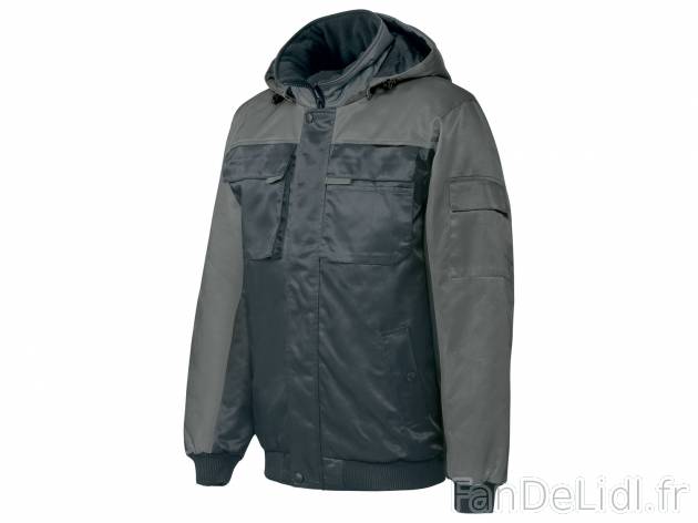 Veste de travail , le prix 24.99 € 
- Du 40 au 52.
- Ex. Dessus 75 % polyester ...